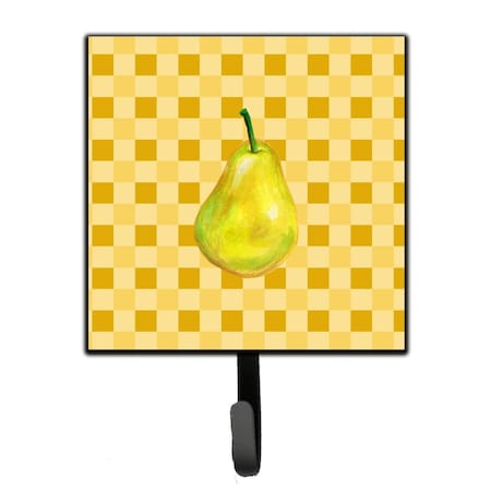 Carolines Treasures Whole Pear on Basketweave Leash or Key Holder BB7243SH4